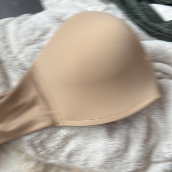 New 38D DELIMIRA Strapless Underwire Minimizer Bra Plus Size Support nude beige - Picture 7 of 11
